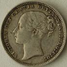 SHILLINGS 1877  VICTORIA DIE NUMBER 43 NVF