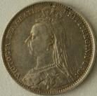 SIXPENCES 1890  VICTORIA VF