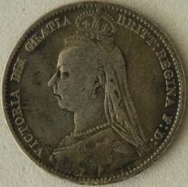SIXPENCES 1891  VICTORIA  GF