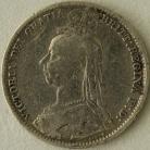 SIXPENCES 1892  VICTORIA SCARCE GF