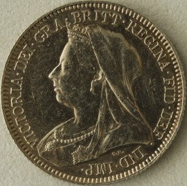 SIXPENCES 1893  VICTORIA OLD HEAD NEF