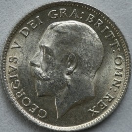 SIXPENCES 1918  GEORGE V  UNC LUS