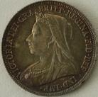 SHILLINGS 1895  VICTORIA LARGE ROSE UNC T