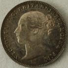 THREEPENCES SILVER 1857  VICTORIA SCARCE UNC T