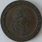HALFPENCE 1797  GEORGE III PATTERN IN COPPER BY KUCHLER. BMC 1157. RARE. UNC T.