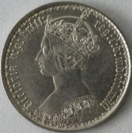 FLORINS 1873  VICTORIA DIE NUMBER 173 GEF