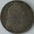 HALF CROWNS 1700  WILLIAM III TERTIO. SCARCE. SUPERB TONE. GVF