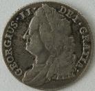 SIXPENCES 1743  GEORGE II ROSES GF