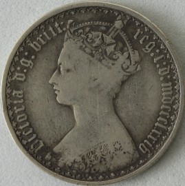 FLORINS 1874  VICTORIA DIE NUMBER 28 GF