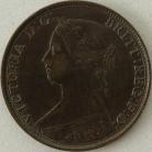 Halfpence 1864  VICTORIA SCARCE GVF