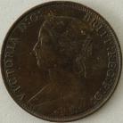 HALFPENCE 1868  VICTORIA VERY SCARCE GVF