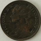 HALFPENCE 1879  VICTORIA VF