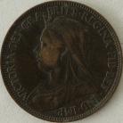 HALFPENCE 1900  VICTORIA GVF