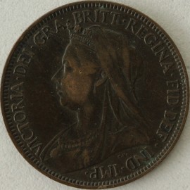 HALFPENCE 1900  VICTORIA  GVF