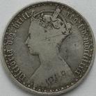 FLORINS 1879  VICTORIA NO DIE NUMBER WITH WW GF