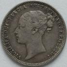 SIXPENCES 1874  VICTORIA DIE NUMBER 38 NVF
