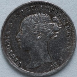 THREEPENCES SILVER 1879  VICTORIA  GVF