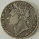 HALF CROWNS 1823  GEORGE IV 1ST HEAD. 2ND REVERSE GF