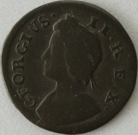 FARTHINGS 1737  GEORGE II SMALL DATE GF
