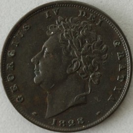 FARTHINGS 1828  GEORGE IV  GVF