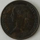 FARTHINGS 1863  VICTORIA VERY RARE GEF