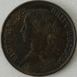 FARTHINGS 1863  VICTORIA VERY RARE GEF