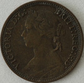 FARTHINGS 1880  VICTORIA 4 BERRIES GF