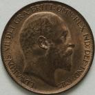 HALFPENCE 1902  EDWARD VII  UNC LUS