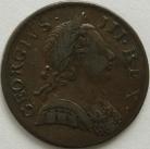 HALFPENCE 1772  GEORGE III GVF