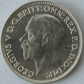 SIXPENCES 1930  GEORGE V SCARCE BU
