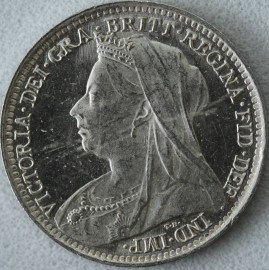THREEPENCES SILVER 1896  VICTORIA  BU