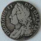 SHILLINGS 1743  GEORGE II ROSES GF