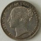 SHILLINGS 1875  VICTORIA DIE NUMBER 21 GVF