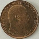 HALFPENCE 1905  EDWARD VII  UNC LUS