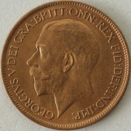HALFPENCE 1916  GEORGE V  BU