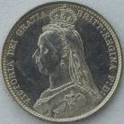 SIXPENCES 1888  VICTORIA EF