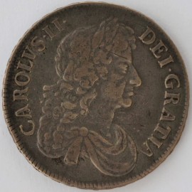 CROWNS 1676  CHARLES II OCTAVO NVF