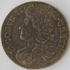 CROWNS 1687  JAMES II 2ND BUST TERTIO NEF