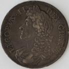 CROWNS 1687  JAMES II 2ND BUST TERTIO GVF/NEF