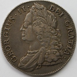 CROWNS 1743  GEORGE II ROSES  GVF