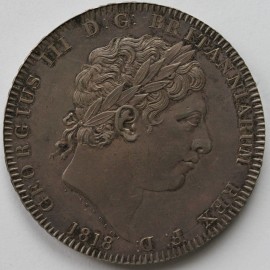 CROWNS 1818  GEORGE III LVIII NUNC