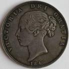 HALF CROWNS 1846  VICTORIA SCARCE UNC T