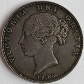 HALF CROWNS 1846  VICTORIA SCARCE UNC T