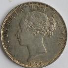 HALF CROWNS 1876  VICTORIA SCARCE GEF