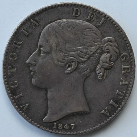 CROWNS 1847  VICTORIA XI VF