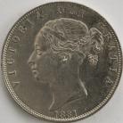 HALF CROWNS 1881  VICTORIA GEF