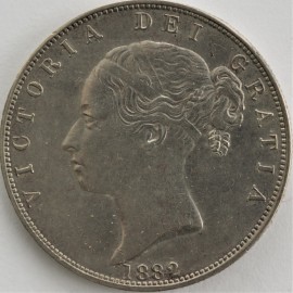 HALF CROWNS 1882  VICTORIA SCARCE GEF