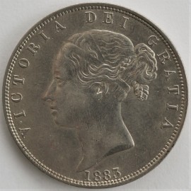 HALF CROWNS 1883  VICTORIA  UNC LUS