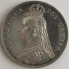 HALF CROWNS 1887  VICTORIA JUBILEE HEAD PROOF SUPERB TONED FDC