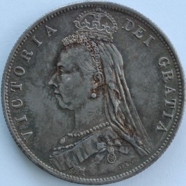 HALF CROWNS 1888  VICTORIA  UNC T